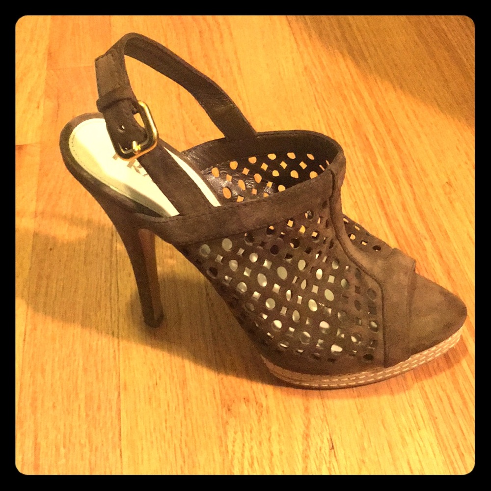 Prada slingback wedge sandals size 8.5